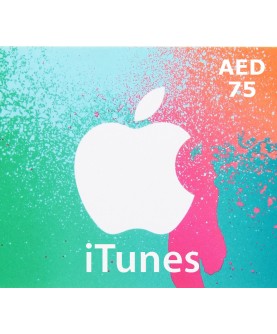 iTunes AED 75 Card AE Key 